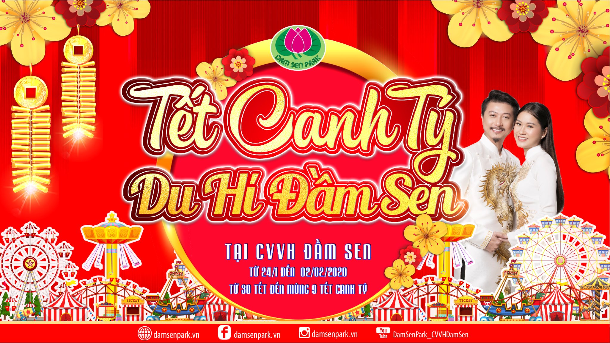 KV Tết Canh Tý Du Hí Đầm sen